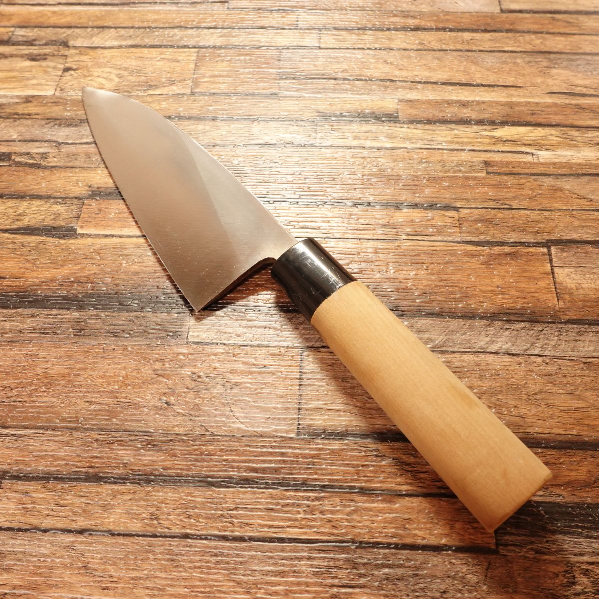 Ibuki Deba Knife, Sharpened, Seki Magoroku, Minimal Wear, Hagane, Single Bevel, 155mm