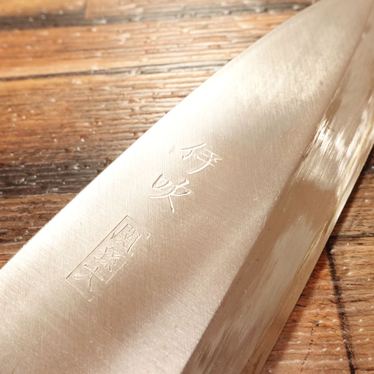 Ibuki Deba Knife, Sharpened, Seki Magoroku, Minimal Wear, Hagane, Single Bevel, 155mm