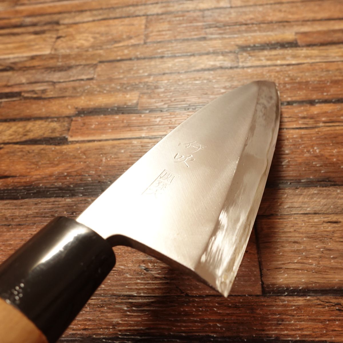 Ibuki Deba Knife, Sharpened, Seki Magoroku, Minimal Wear, Hagane, Single Bevel, 155mm