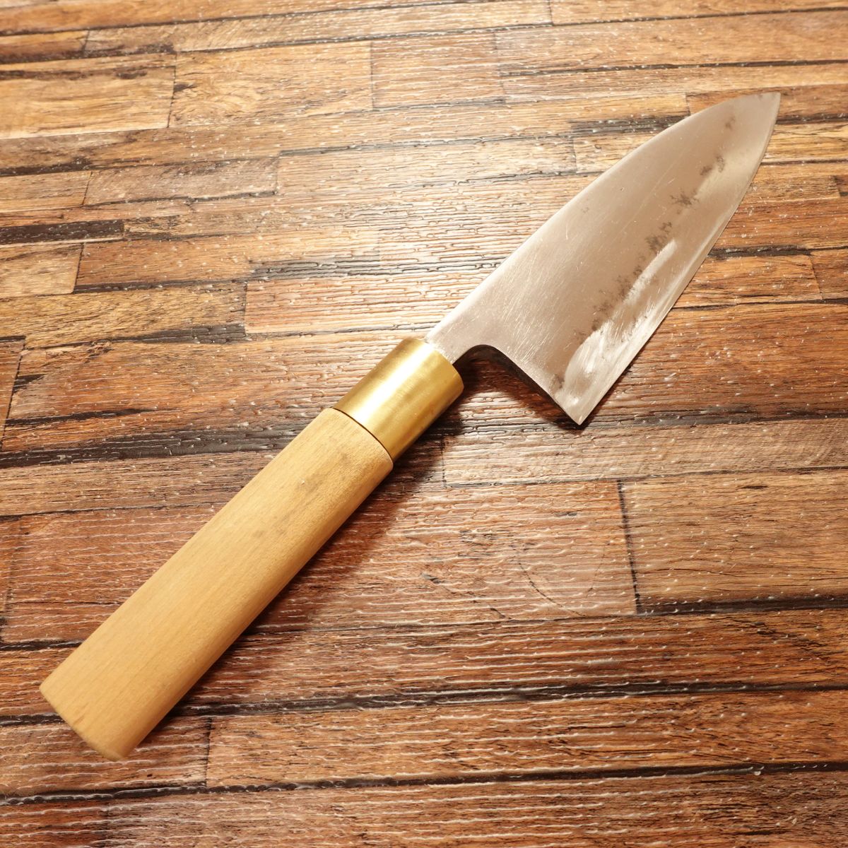 Masataka Deba Knife, Sharpened, Marukyu, Hagane, Single Bevel, Lightly Used, 150mm