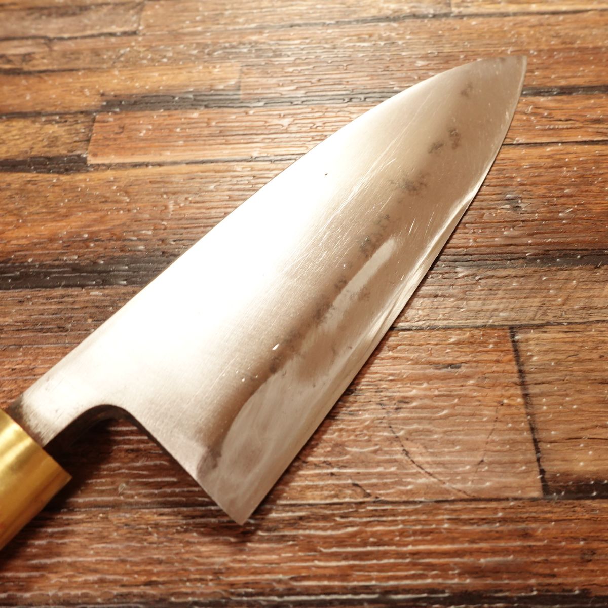 Masataka Deba Knife, Sharpened, Marukyu, Hagane, Single Bevel, Lightly Used, 150mm