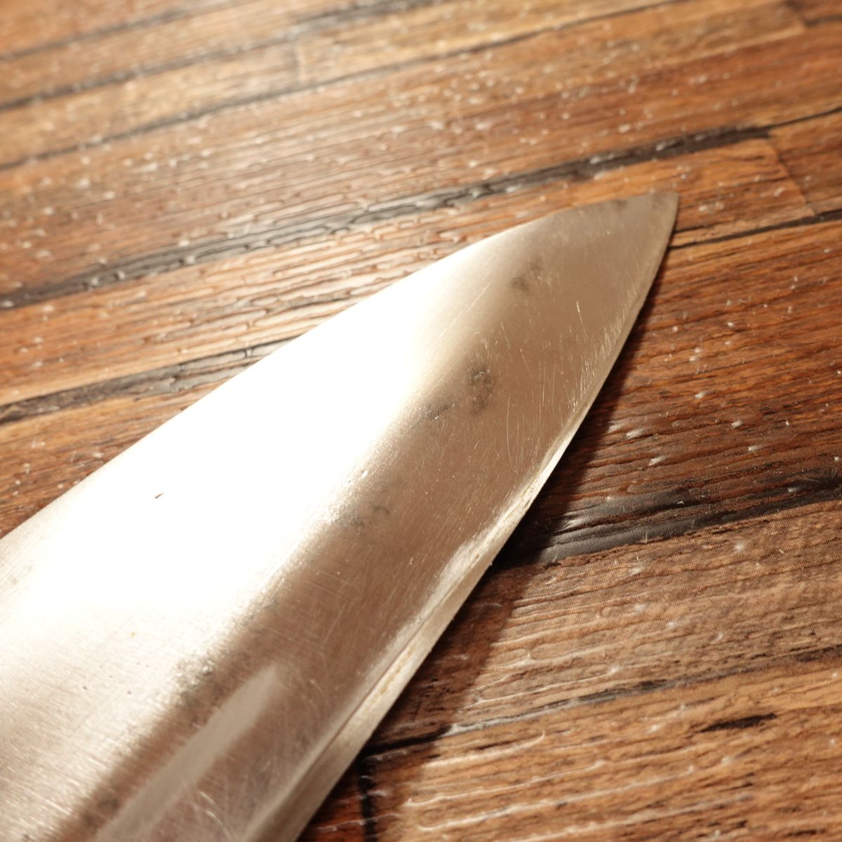 Masataka Deba Knife, Sharpened, Marukyu, Hagane, Single Bevel, Lightly Used, 150mm