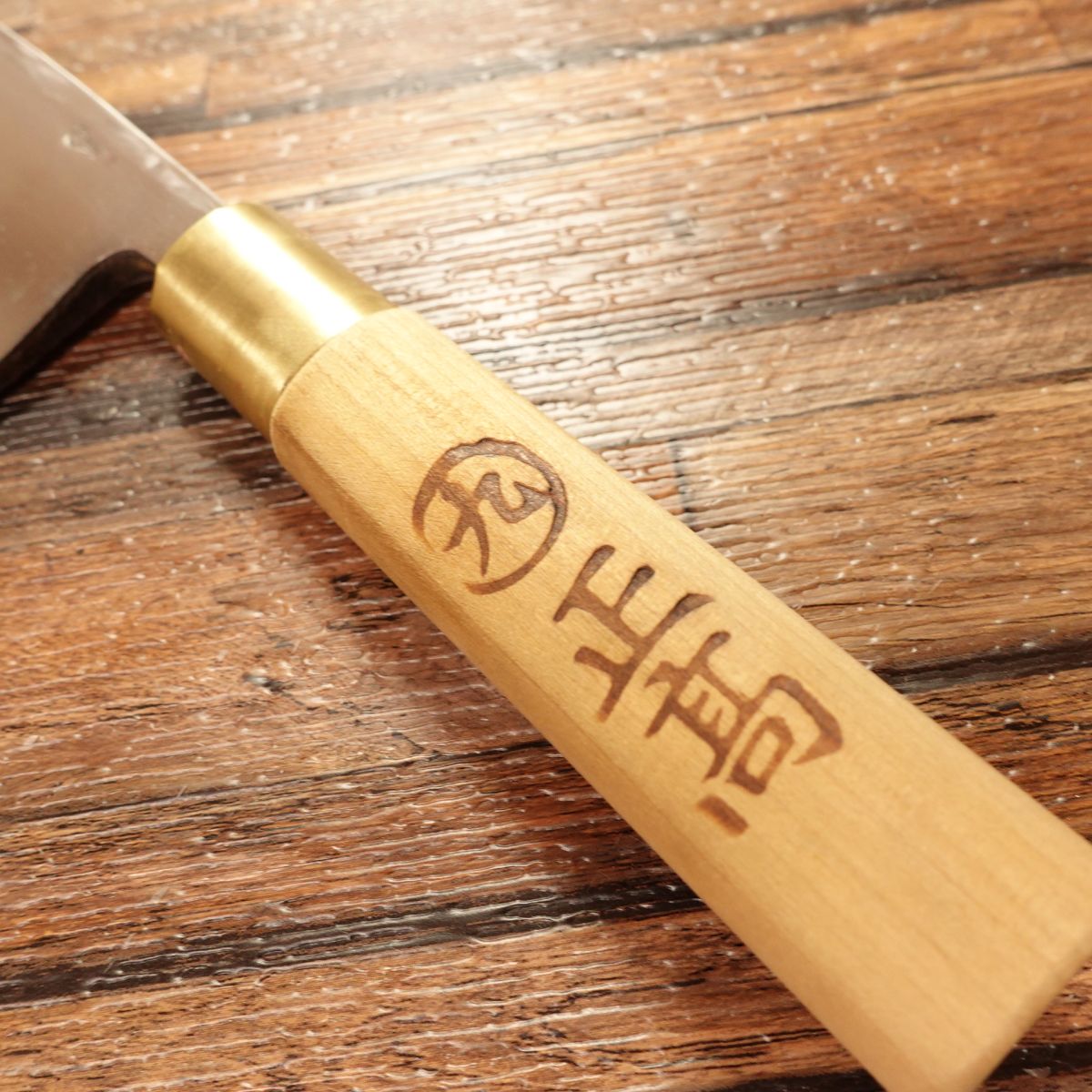 Masataka Deba Knife, Sharpened, Marukyu, Hagane, Single Bevel, Lightly Used, 150mm