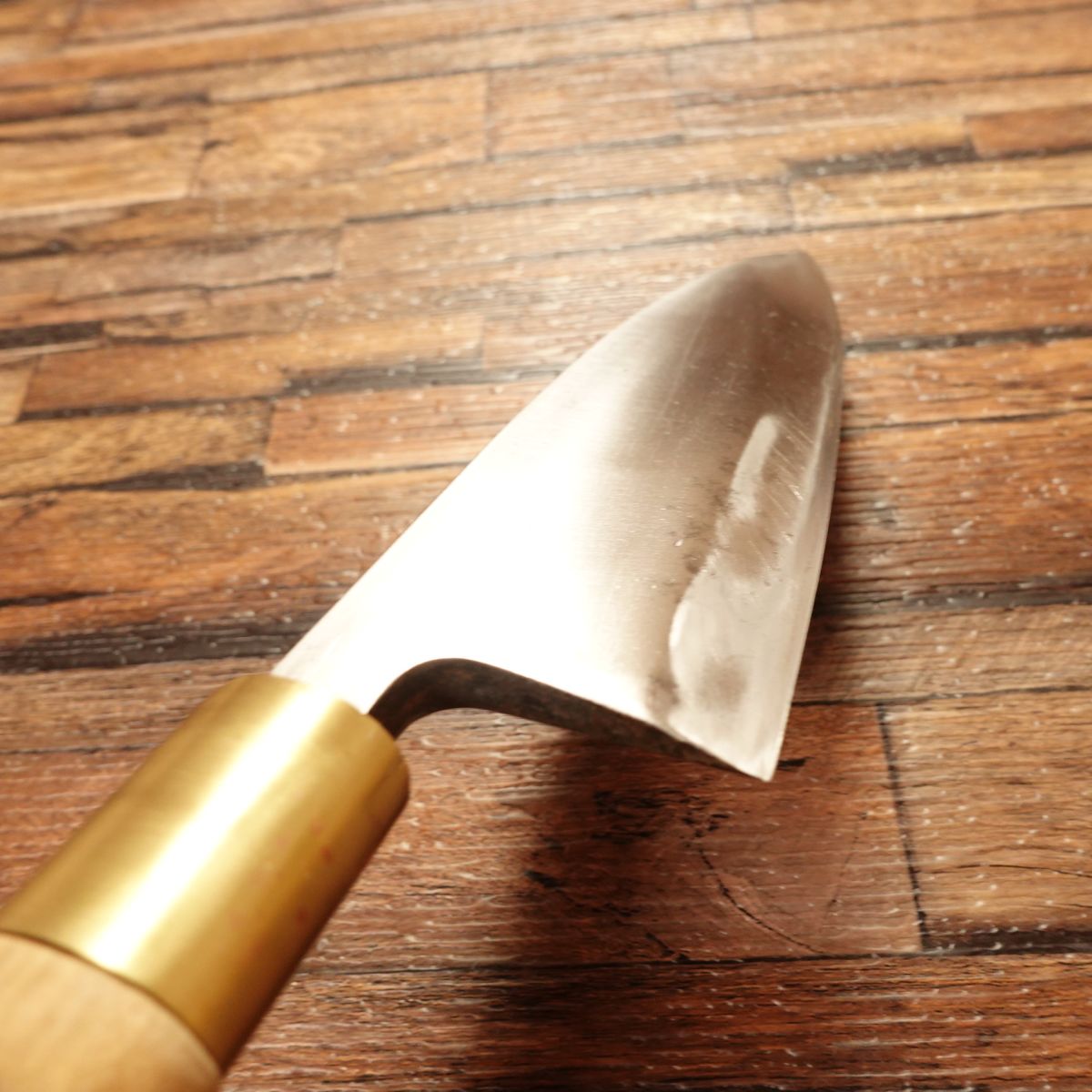 Masataka Deba Knife, Sharpened, Marukyu, Hagane, Single Bevel, Lightly Used, 150mm