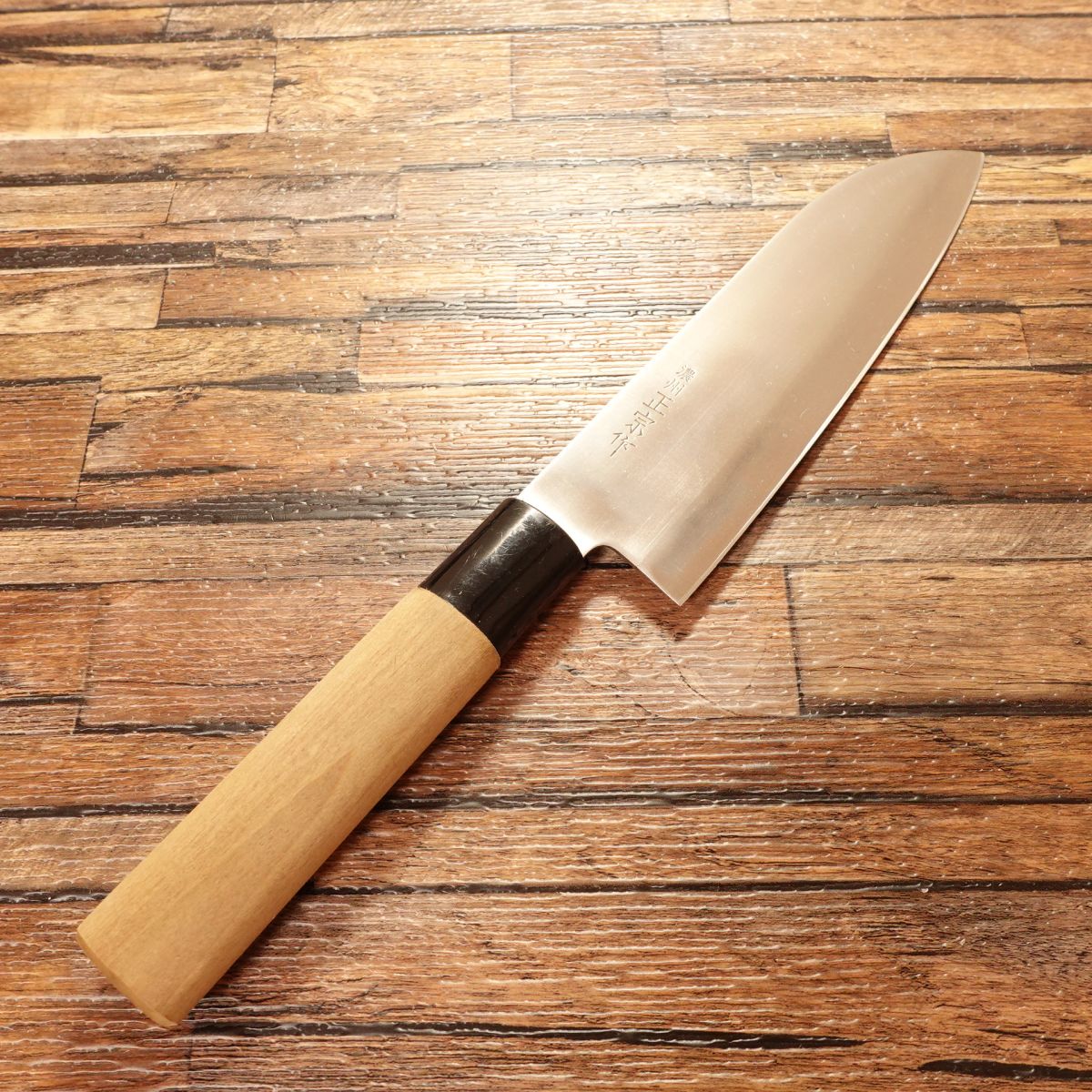 Noshu Masamune Santoku Knife, Sharpened, All-Purpose Knife, Wa-Santoku, Stainless Steel, Noshu Masamune Work, 170mm