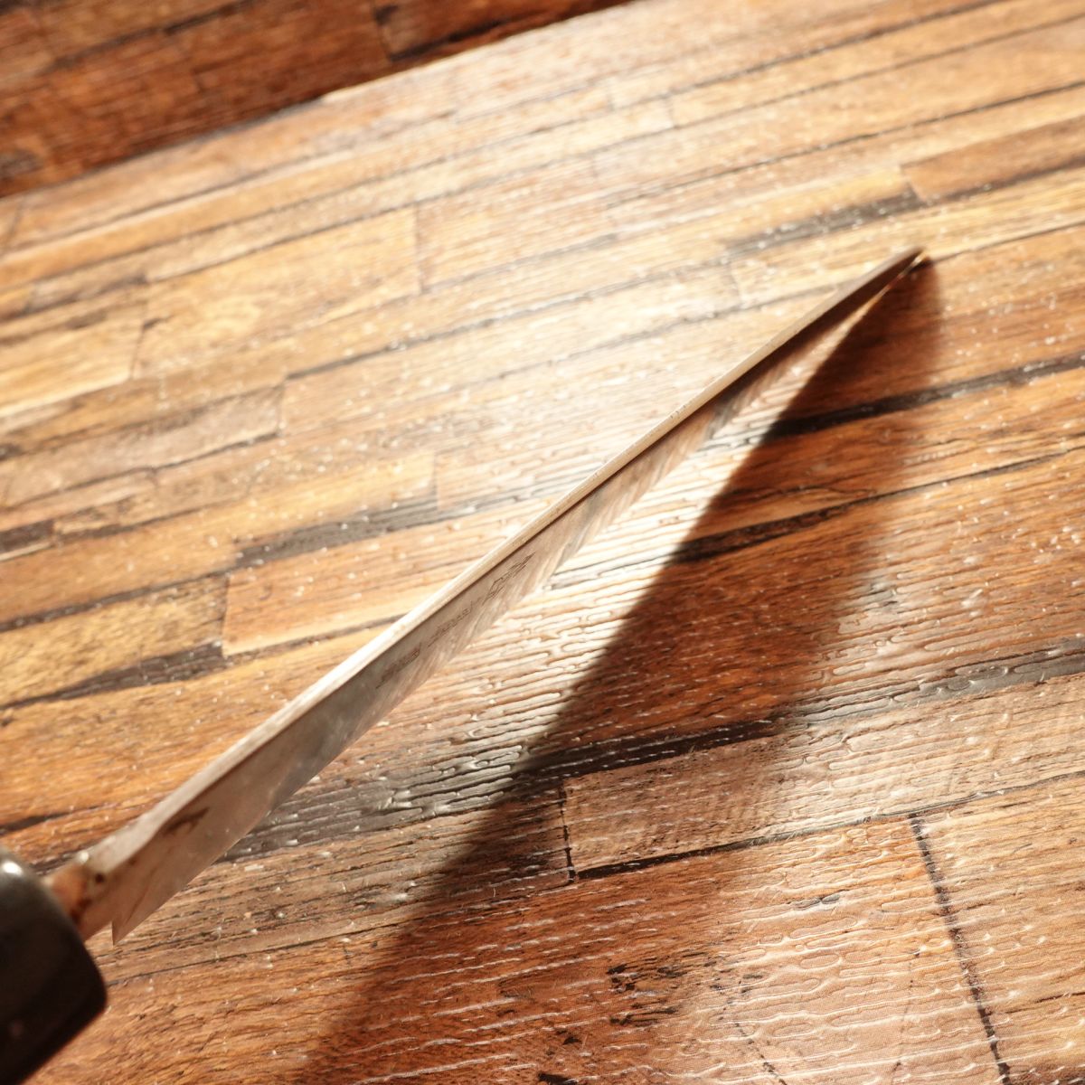 Hirotomo Gyuto Knife, Sharpened, All-Purpose Knife, Horse Logo “A”, Hagane, Wa-Gyuto, 185mm