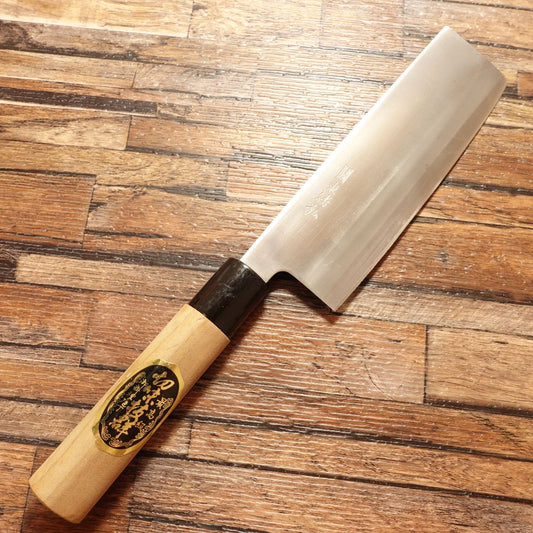 Azuma Roko Nakiri Knife, Sharpened, Nakiri, With Seal, Nearly Unused Stored Item, 160mm
