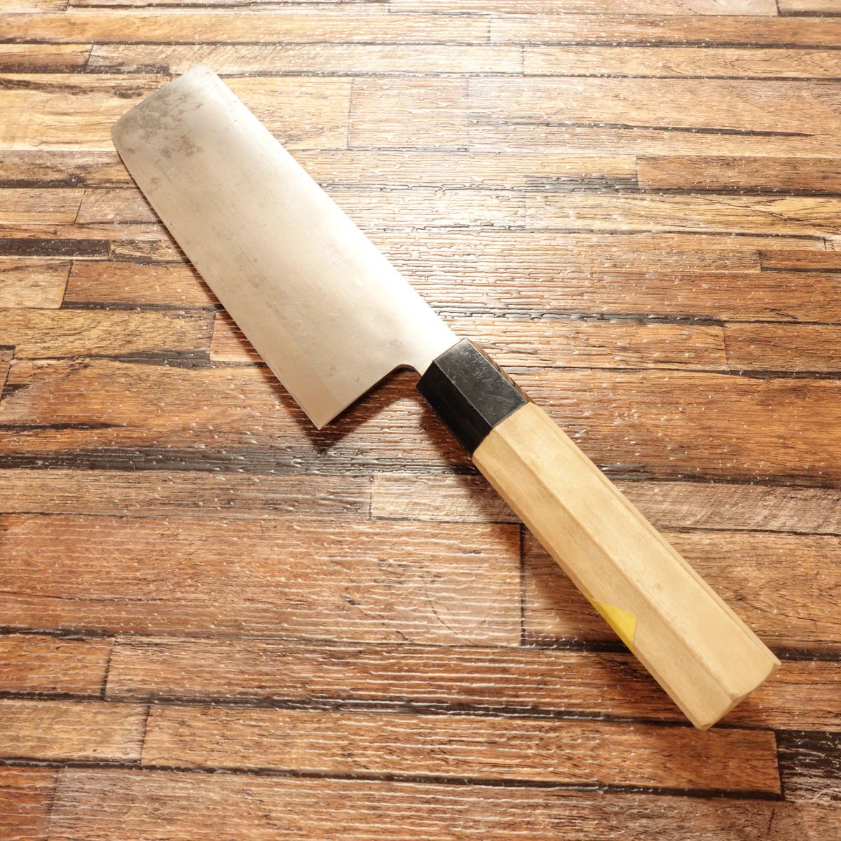 Yawaragi Nakiri Knife, Sharpened, Wa, Nakiri, Octagonal Handle, Unique Shape, 160mm