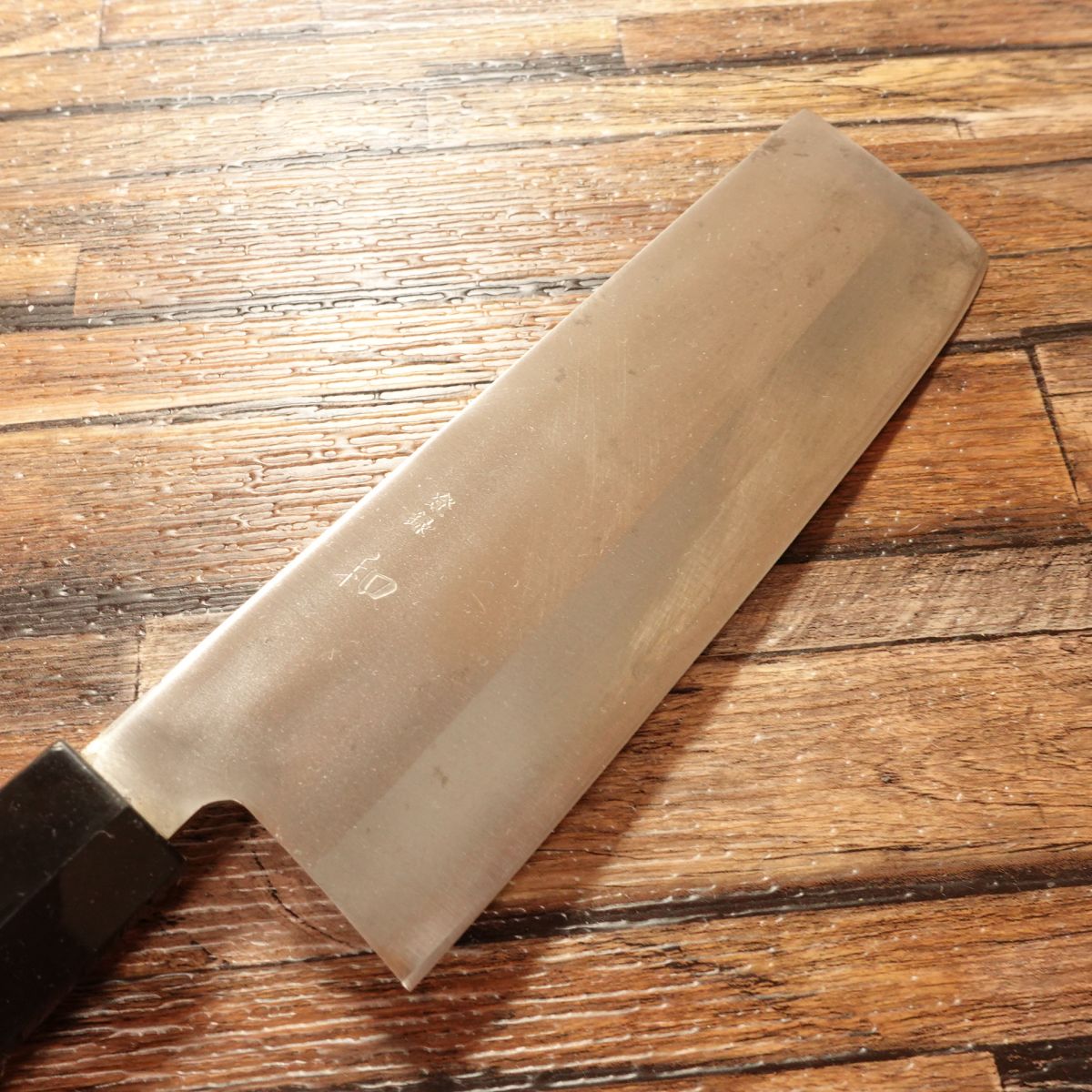 Yawaragi Nakiri Knife, Sharpened, Wa, Nakiri, Octagonal Handle, Unique Shape, 160mm