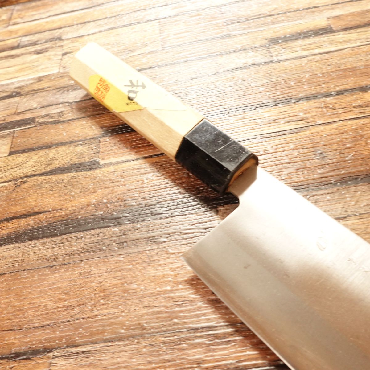 Yawaragi Nakiri Knife, Sharpened, Wa, Nakiri, Octagonal Handle, Unique Shape, 160mm