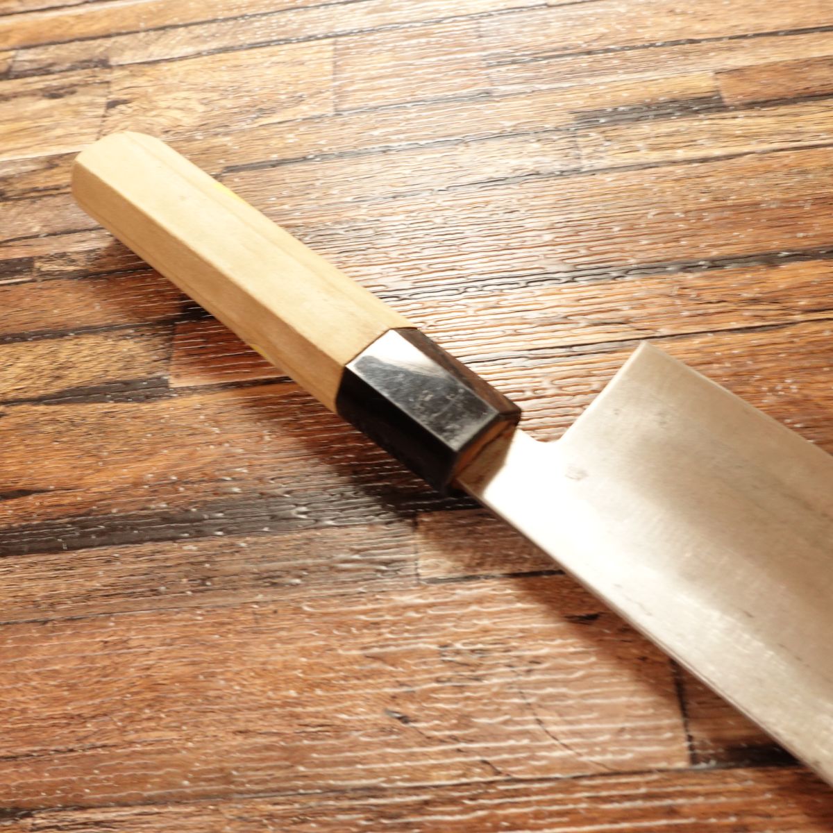 Yawaragi Nakiri Knife, Sharpened, Wa, Nakiri, Octagonal Handle, Unique Shape, 160mm