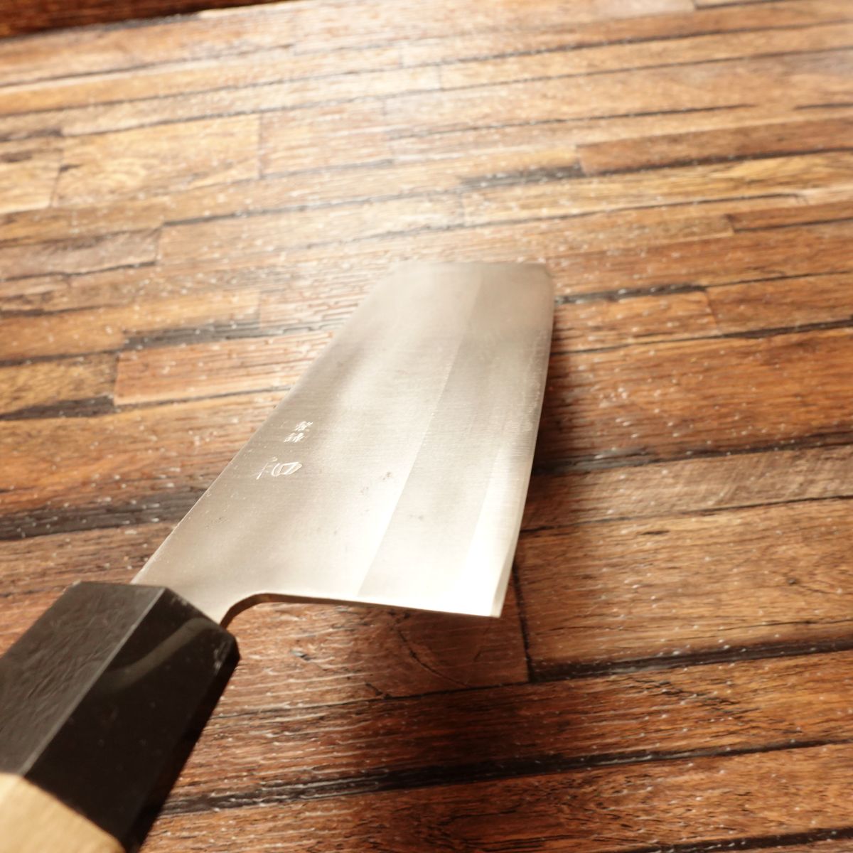 Yawaragi Nakiri Knife, Sharpened, Wa, Nakiri, Octagonal Handle, Unique Shape, 160mm