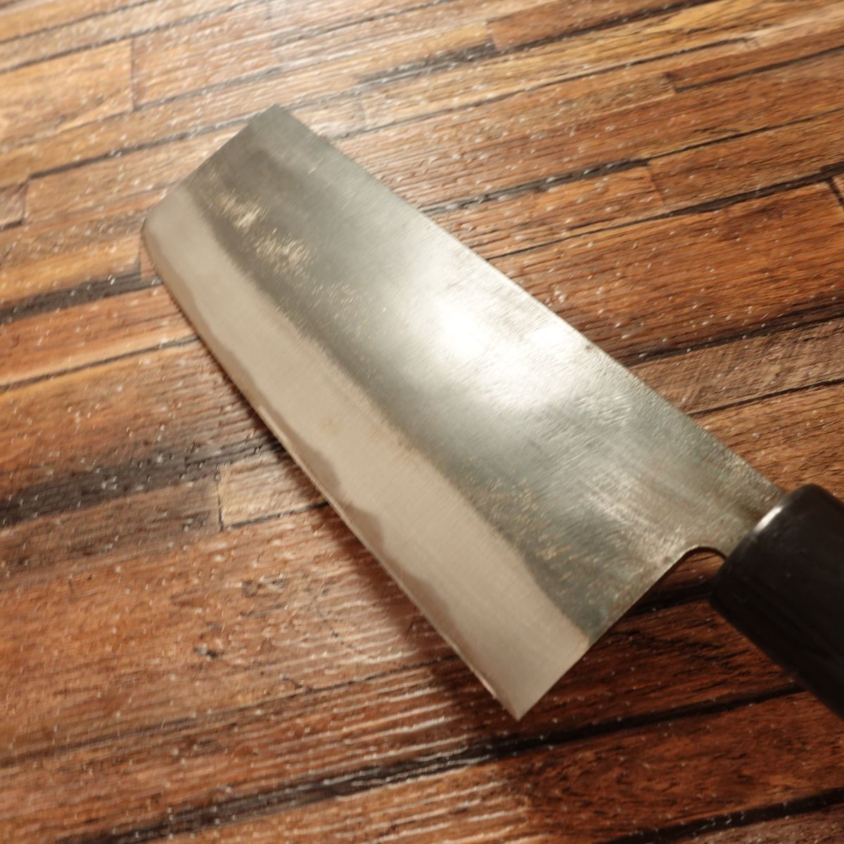 Munetaka Nakiri Knife, Sharpened, Black-Forged, Nakiri, Betsuuchi, Unused Stored Item, 165mm