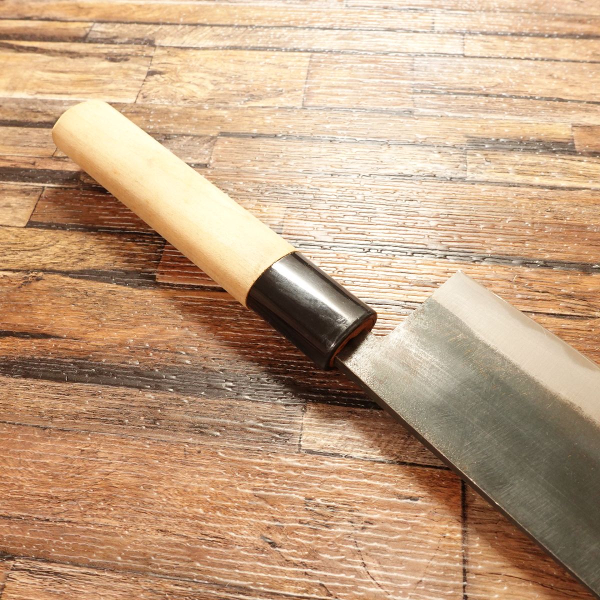Munetaka Nakiri Knife, Sharpened, Black-Forged, Nakiri, Betsuuchi, Unused Stored Item, 165mm