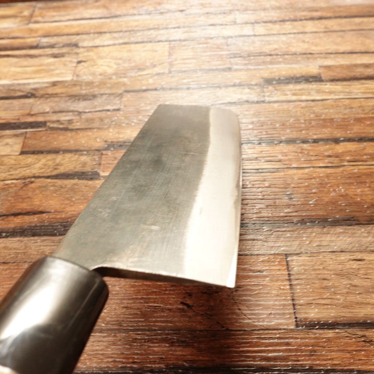 Munetaka Nakiri Knife, Sharpened, Black-Forged, Nakiri, Betsuuchi, Unused Stored Item, 165mm