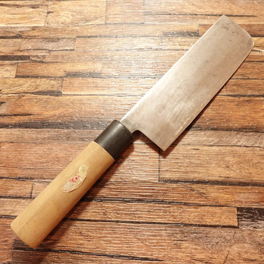 Hanagami Nakiri Knife, Sharpened, Thin Blade, Hagane Steel, 160mm