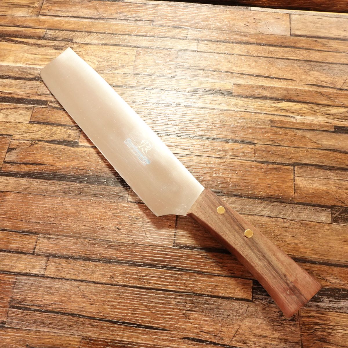 Kanetsune Large Nakiri Knife, Sharpened, DAIDO Hi-Stainless Steel, 210mm