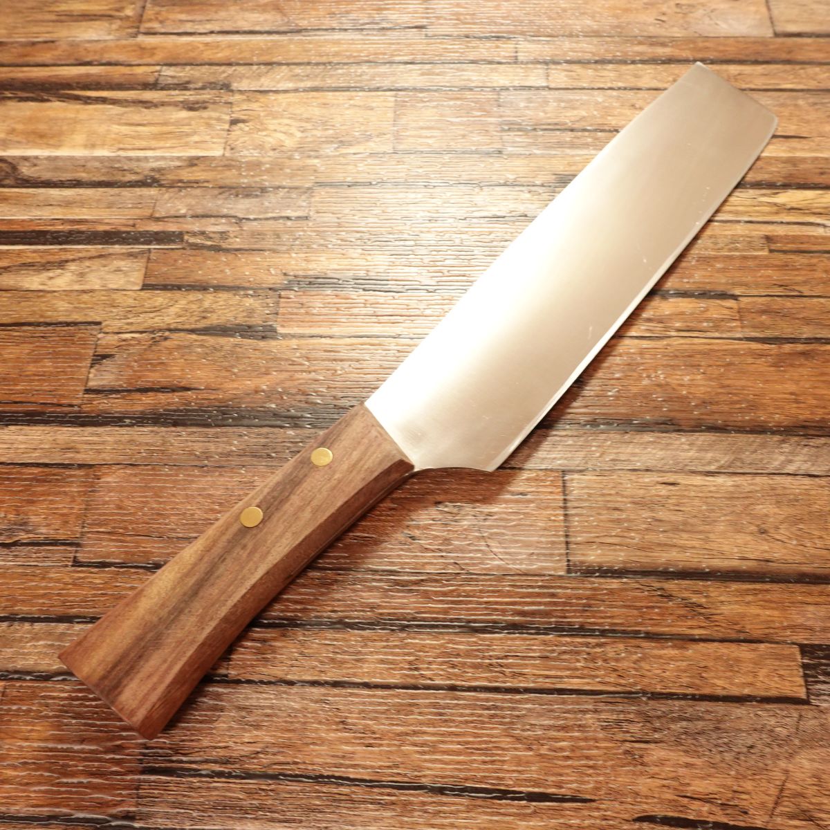 Kanetsune Large Nakiri Knife, Sharpened, DAIDO Hi-Stainless Steel, 210mm