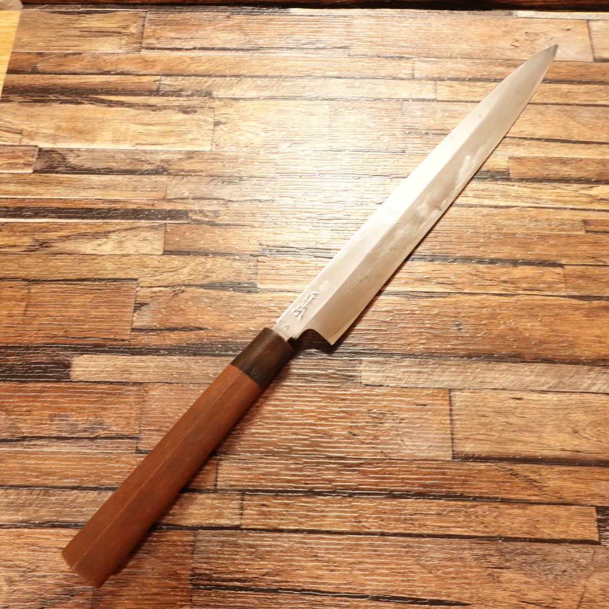 Masamoto Yanagiba Knife, Sharpened, Water Buffalo Handle, Sashimi Knife, Hidemasa, 270mm