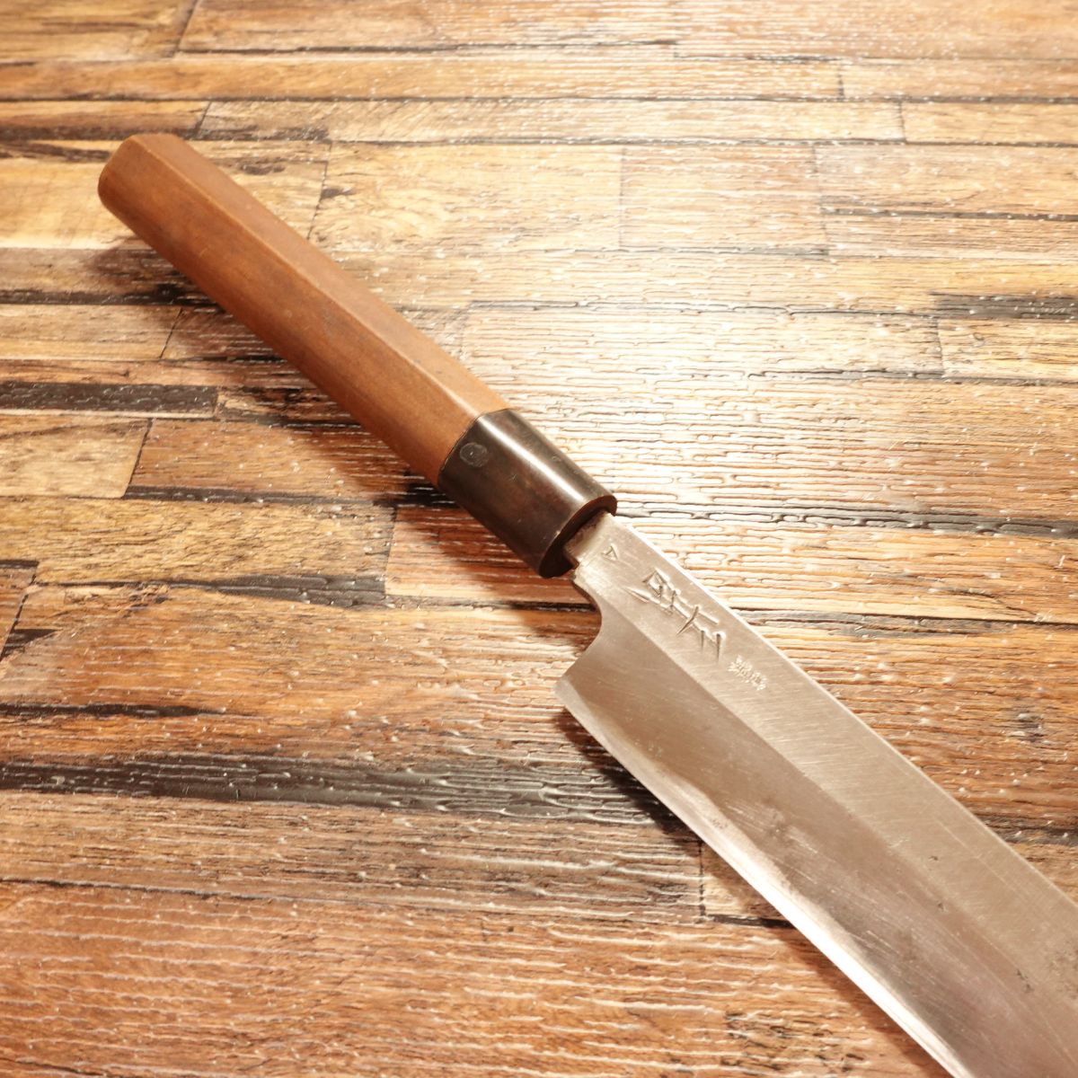 Masamoto Yanagiba Knife, Sharpened, Water Buffalo Handle, Sashimi Knife, Hidemasa, 270mm
