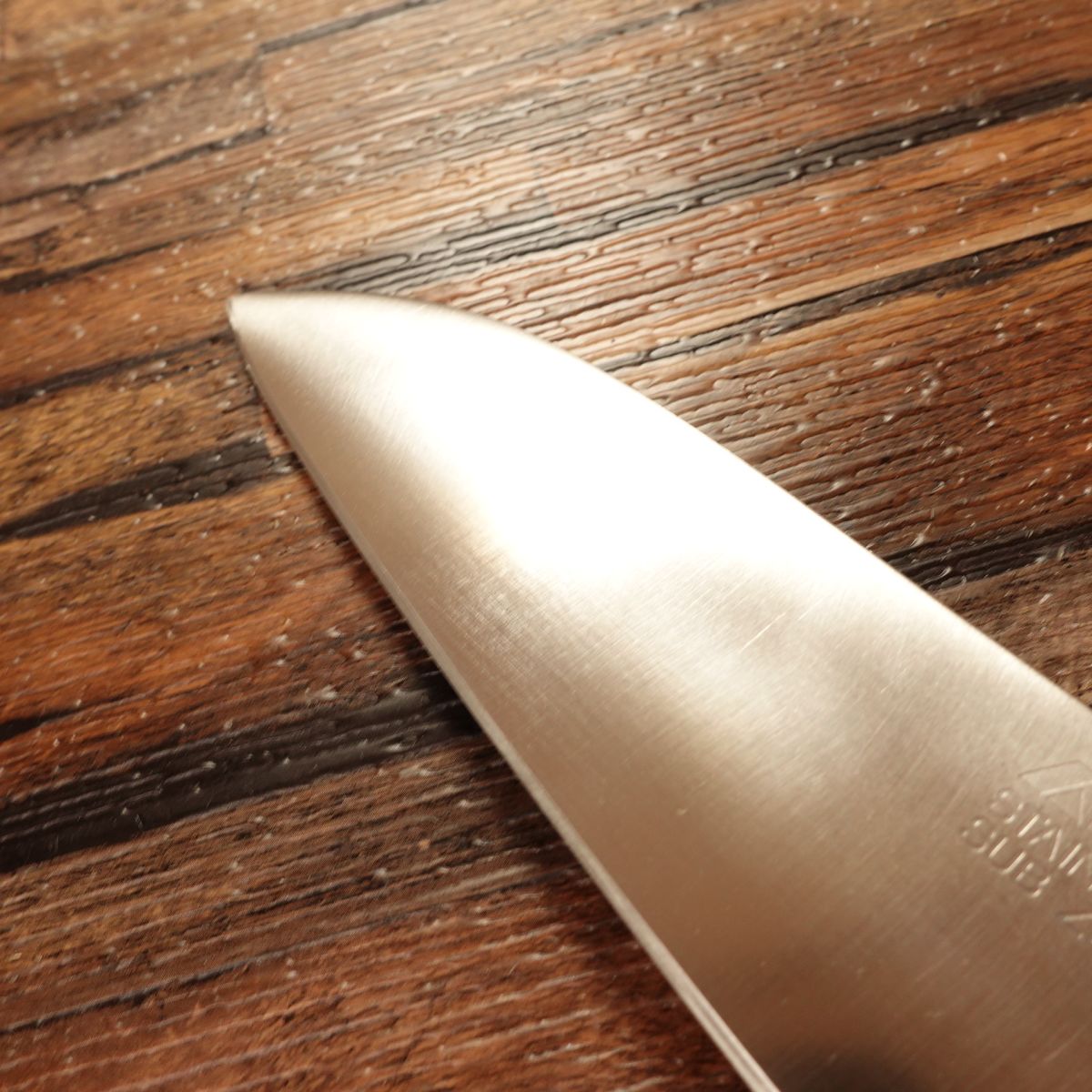 Kiya Santoku Knife, Sharpened, Edelweiss Series, All-Purpose Knife, No.160, Stainless Steel, 180mm