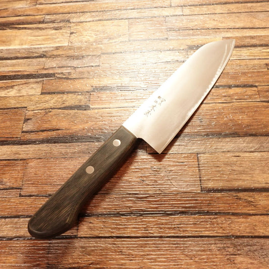 Kiya Santoku Knife, Sharpened, High-Speed Steel Warikomi, All-Purpose Knife, 170mm