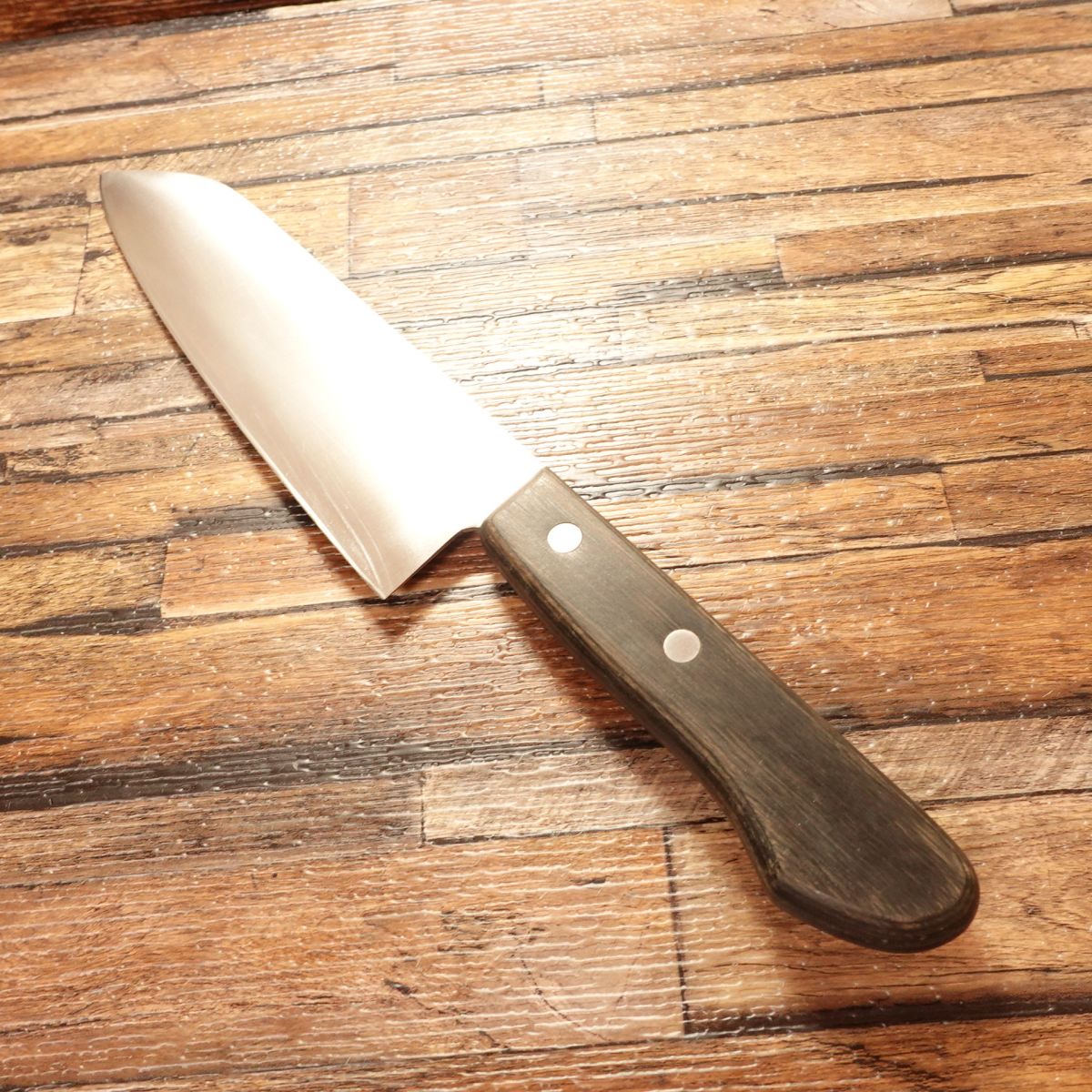 Kiya Santoku Knife, Sharpened, High-Speed Steel Warikomi, All-Purpose Knife, 170mm