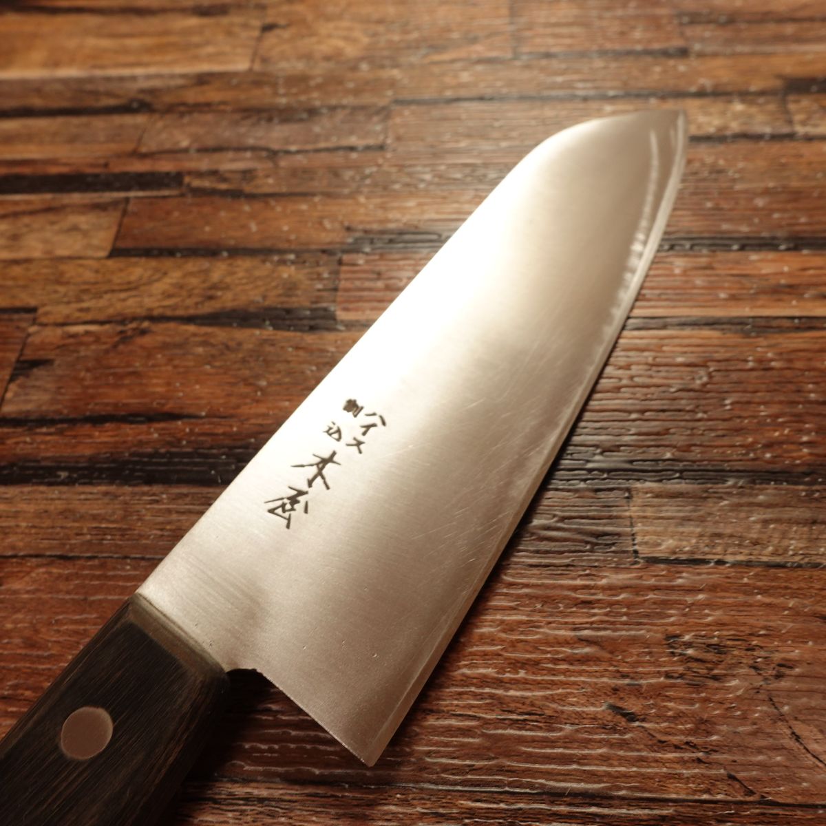 Kiya Santoku Knife, Sharpened, High-Speed Steel Warikomi, All-Purpose Knife, 170mm