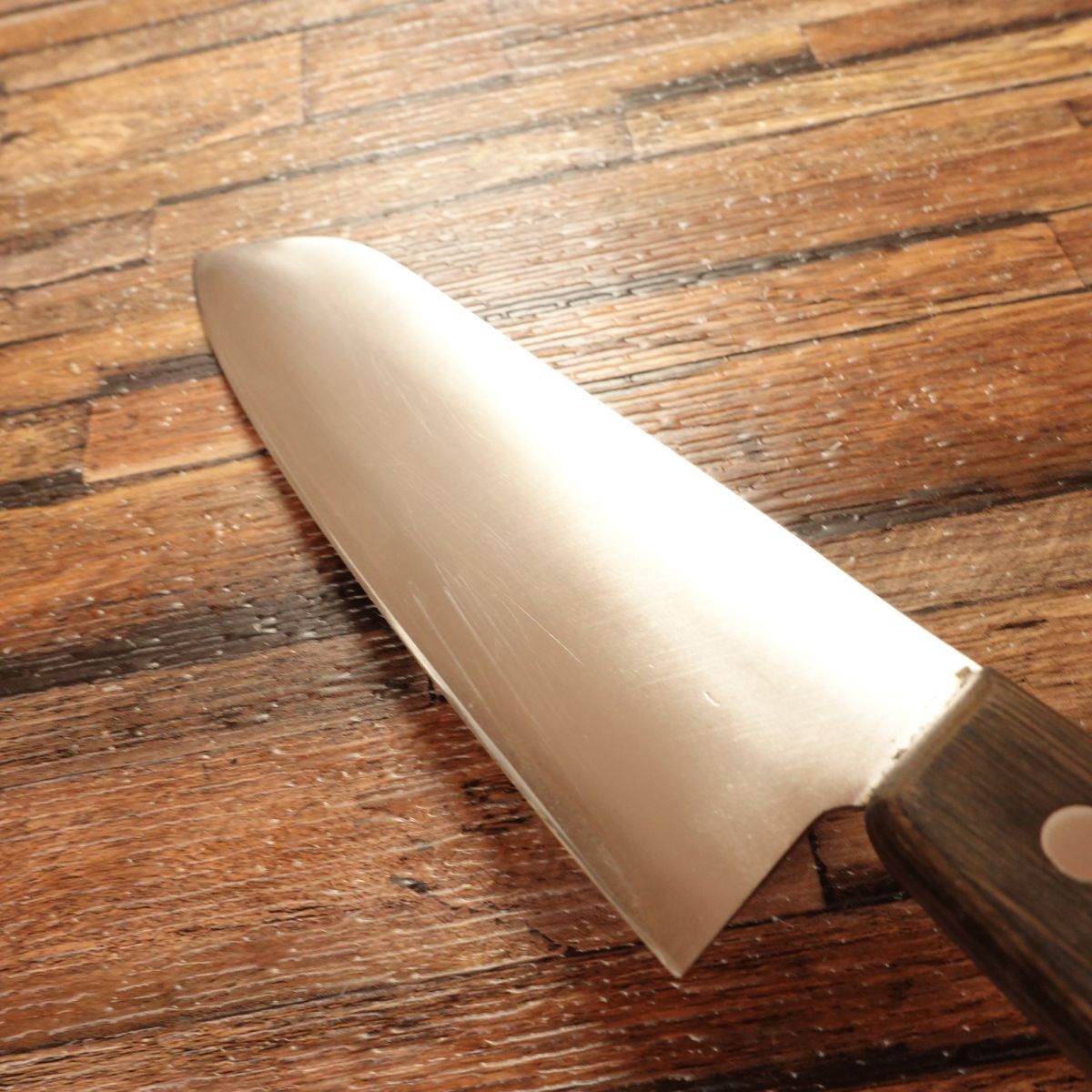 Kiya Santoku Knife, Sharpened, High-Speed Steel Warikomi, All-Purpose Knife, 170mm