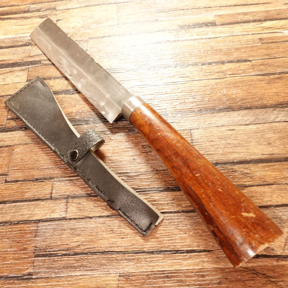 Chounsai Masamitsu Takewari Nata, Sharpened, Hatchet for Bamboo Splitting, With Protective Cover, Branch Cutting, Camping/Outdoor, 165mm