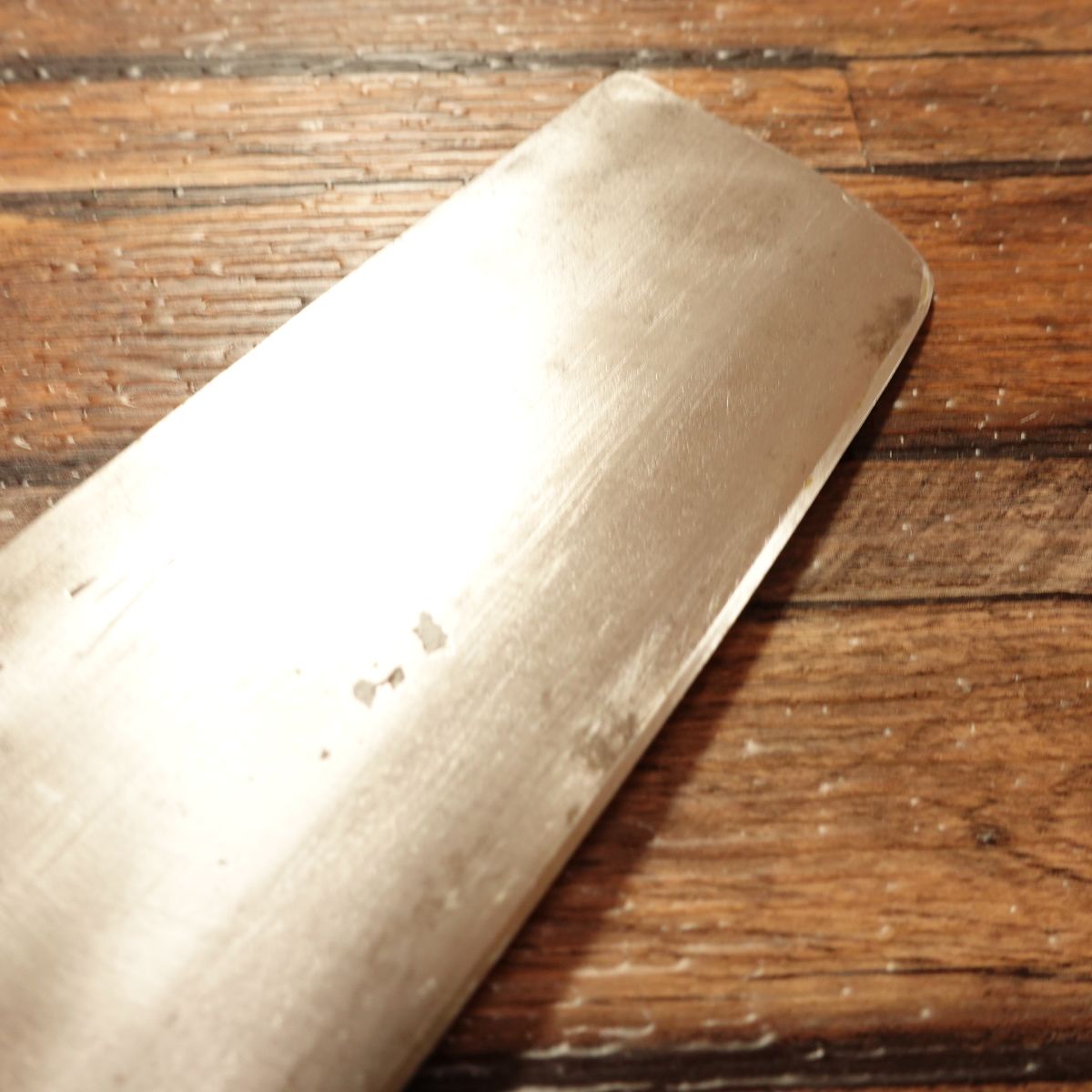 Kawashimaya Nakiri Knife, Sharpened, Kawashimaya Custom Order, Red Handle, 165mm