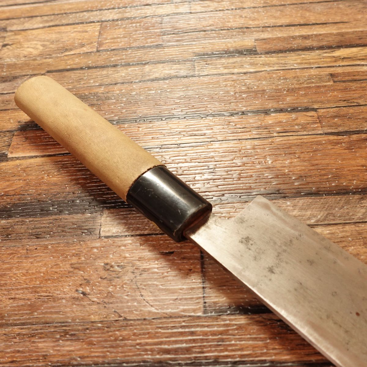 Minamoto Takeaki Usuba Knife, Sharpened, Single Bevel, Nakiri Style, With Seal, 165mm