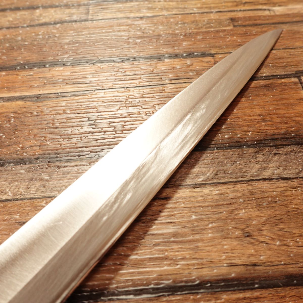 Sakai Takayuki Yanagiba Knife, Sharpened, Water Buffalo Handle, Gin-San Stainless Steel (Ginsan No.3), Sashimi Knife, Boxed, 300mm