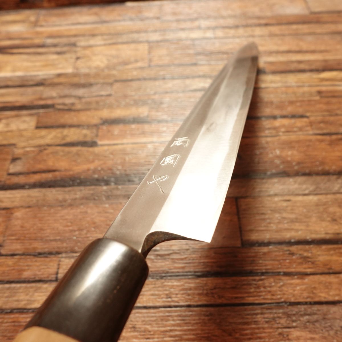 Ryogokuya Yanagiba Knife, Sharpened, Water Buffalo Handle, Sashimi Knife, Aogami No.2 Steel, Forged, Ryogokuya, Boxed, 300mm