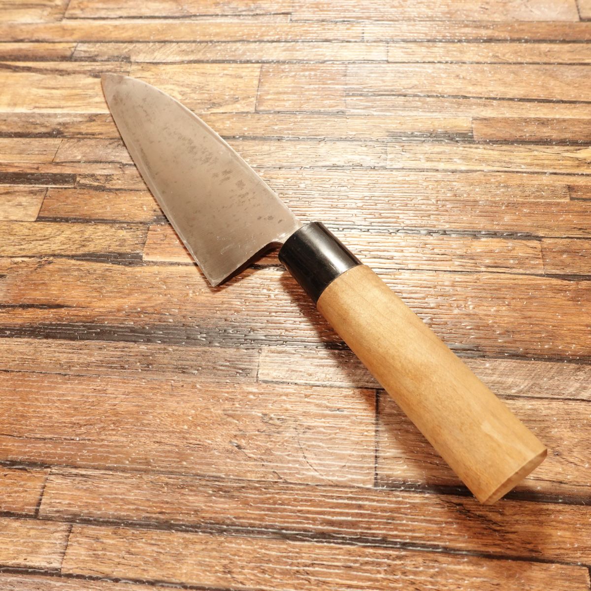 Minamoto Takeaki Ai-Deba Knife, Sharpened, With Seal, Hagane Steel, 155mm