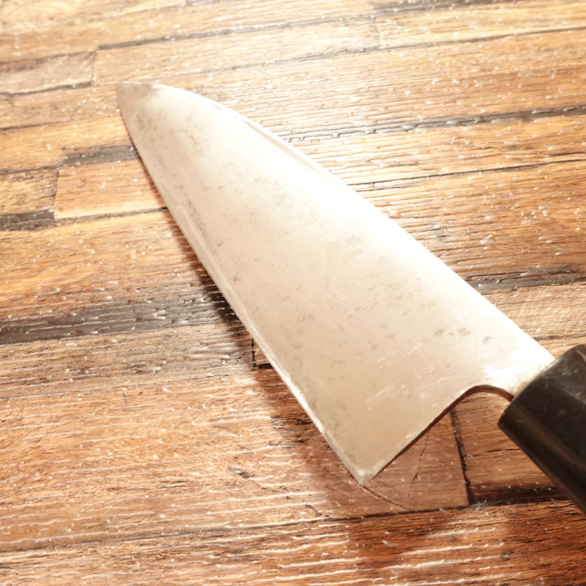 Minamoto Takeaki Ai-Deba Knife, Sharpened, With Seal, Hagane Steel, 155mm