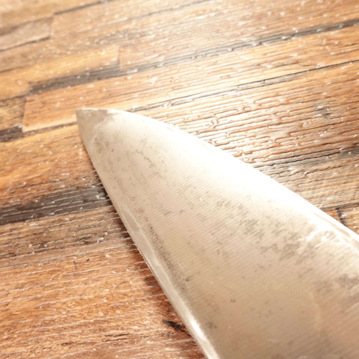 Minamoto Takeaki Ai-Deba Knife, Sharpened, With Seal, Hagane Steel, 155mm