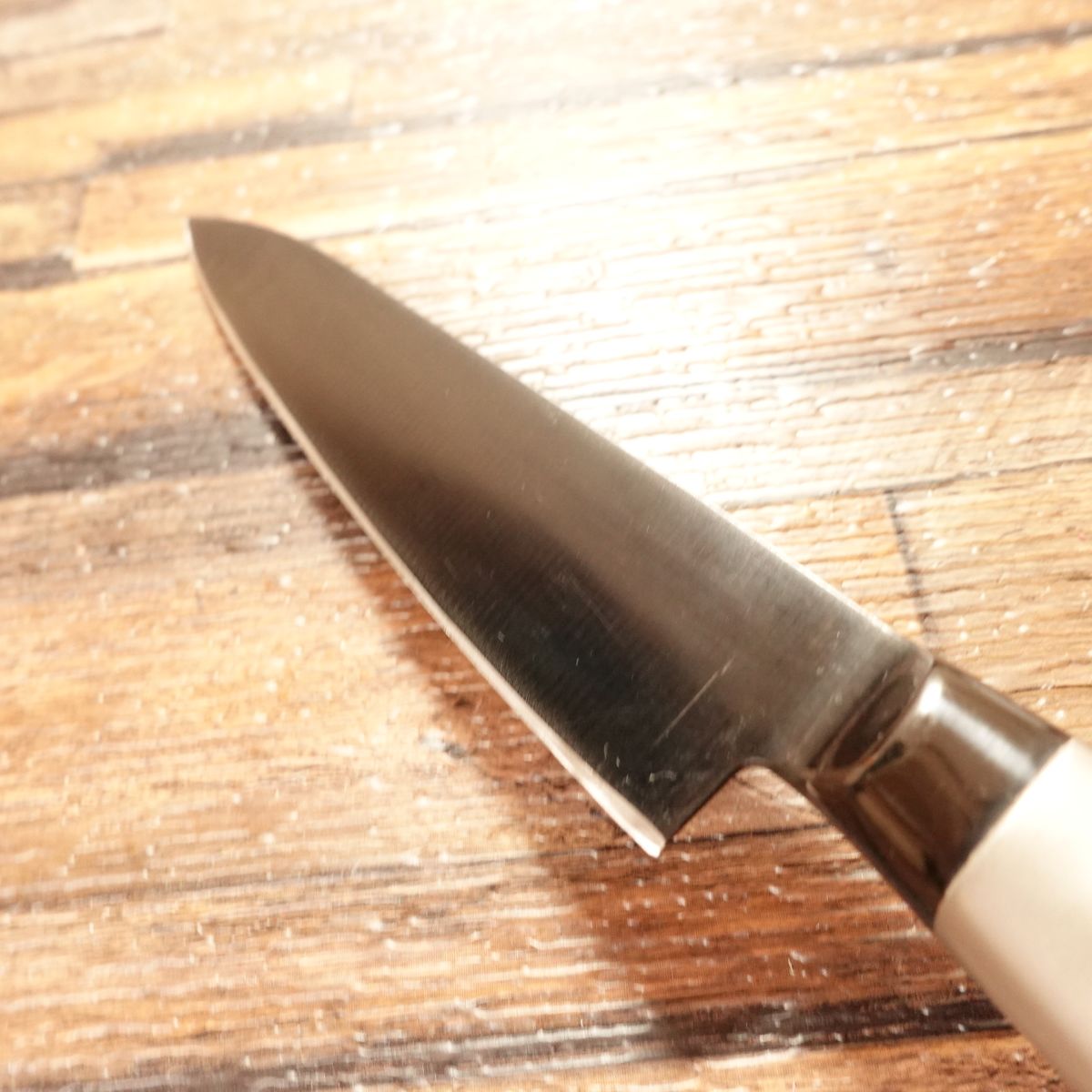 Munekage Petty Knife, Sharpened, Fruit Knife, Black Titanium Coating, Made by Munekage, 120mm