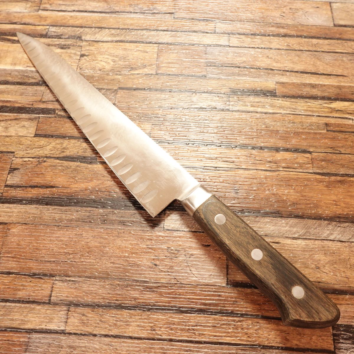 Tsubaya Gyuto Knife, Sharpened, All-Purpose Knife, Dimpled Blade, Slightly Single Bevel (70:30), Kappabashi, 235mm