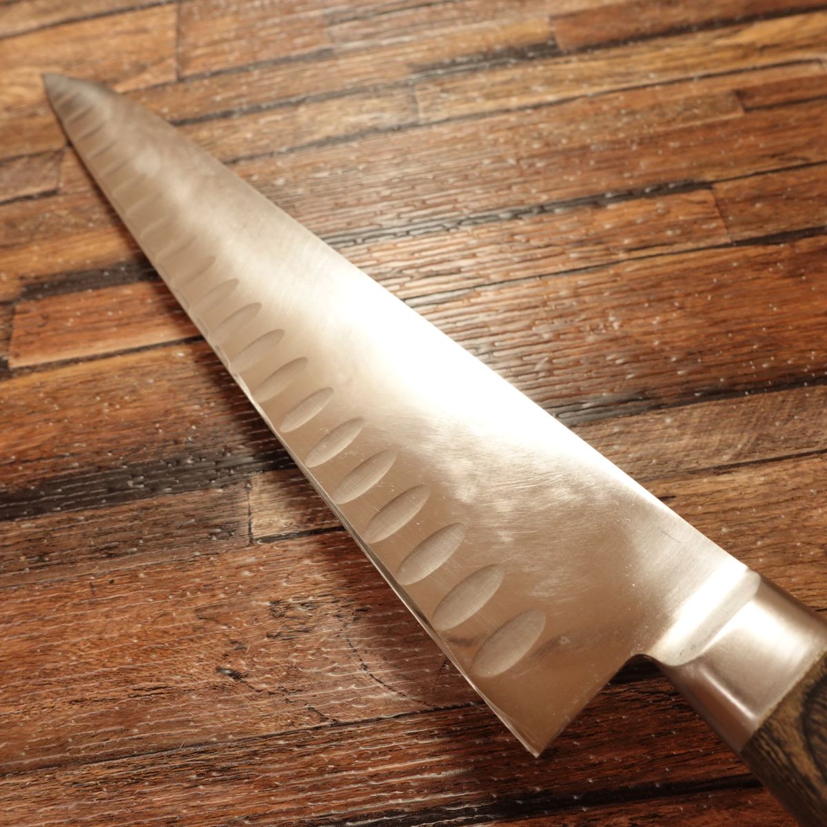 Tsubaya Gyuto Knife, Sharpened, All-Purpose Knife, Dimpled Blade, Slightly Single Bevel (70:30), Kappabashi, 235mm