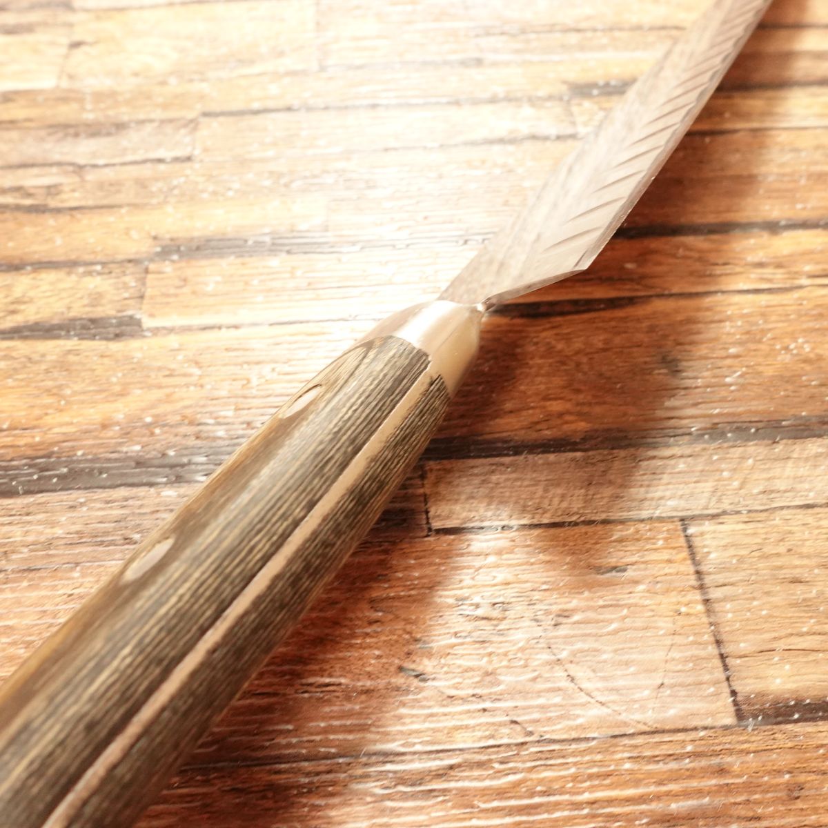 Tsubaya Gyuto Knife, Sharpened, All-Purpose Knife, Dimpled Blade, Slightly Single Bevel (70:30), Kappabashi, 235mm