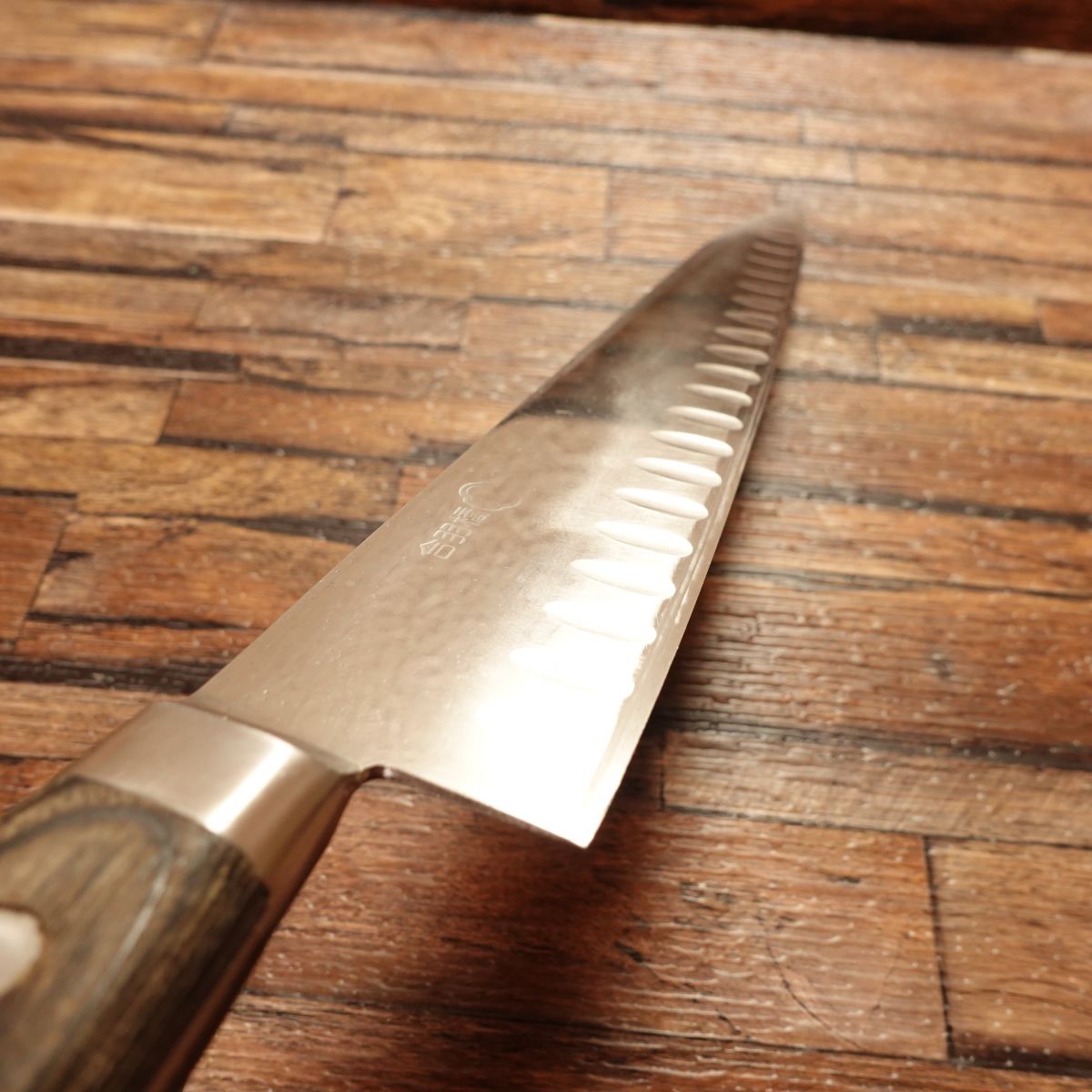 Tsubaya Gyuto Knife, Sharpened, All-Purpose Knife, Dimpled Blade, Slightly Single Bevel (70:30), Kappabashi, 235mm