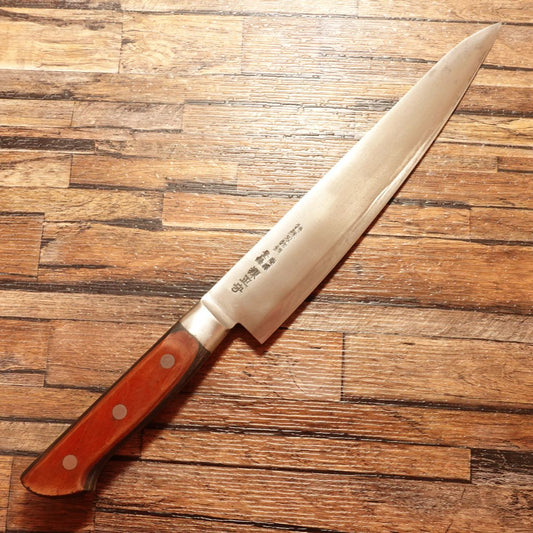 Minamoto Masamori Gyuto Knife, Sharpened, All-Purpose Knife, Special Cutlery Steel, Slightly Single Bevel (80:20), 235mm