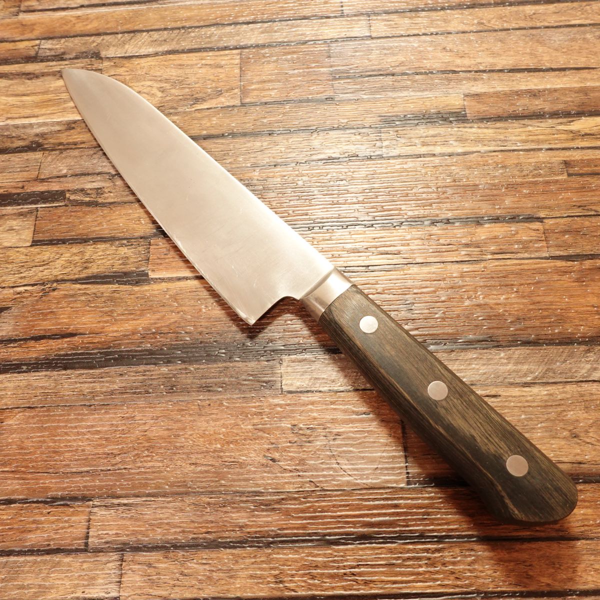 Hirotomo Gyuto Knife, Sharpened, Horse Logo, A Steel Warikomi, 180mm