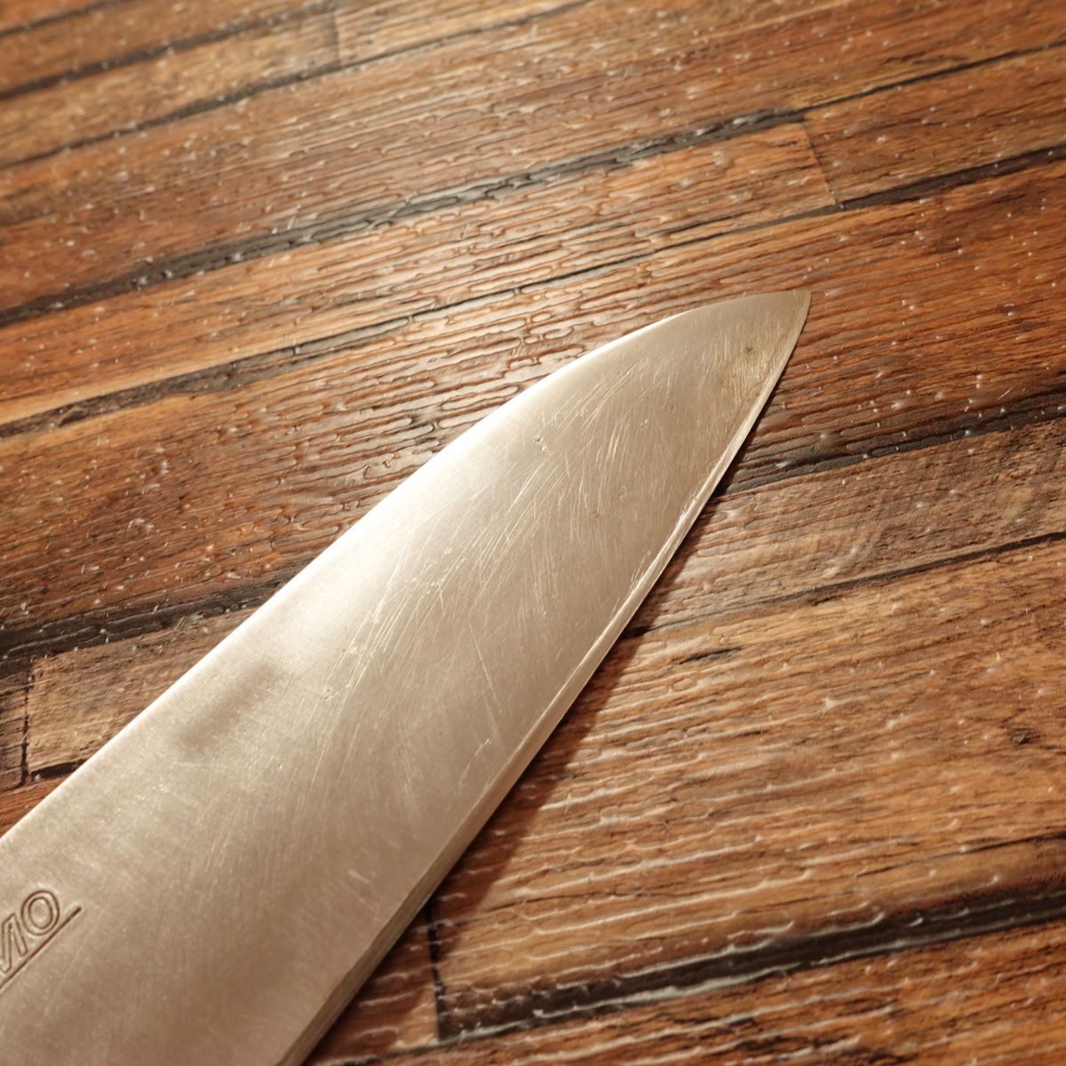 Hirotomo Gyuto Knife, Sharpened, Horse Logo, A Steel Warikomi, 180mm