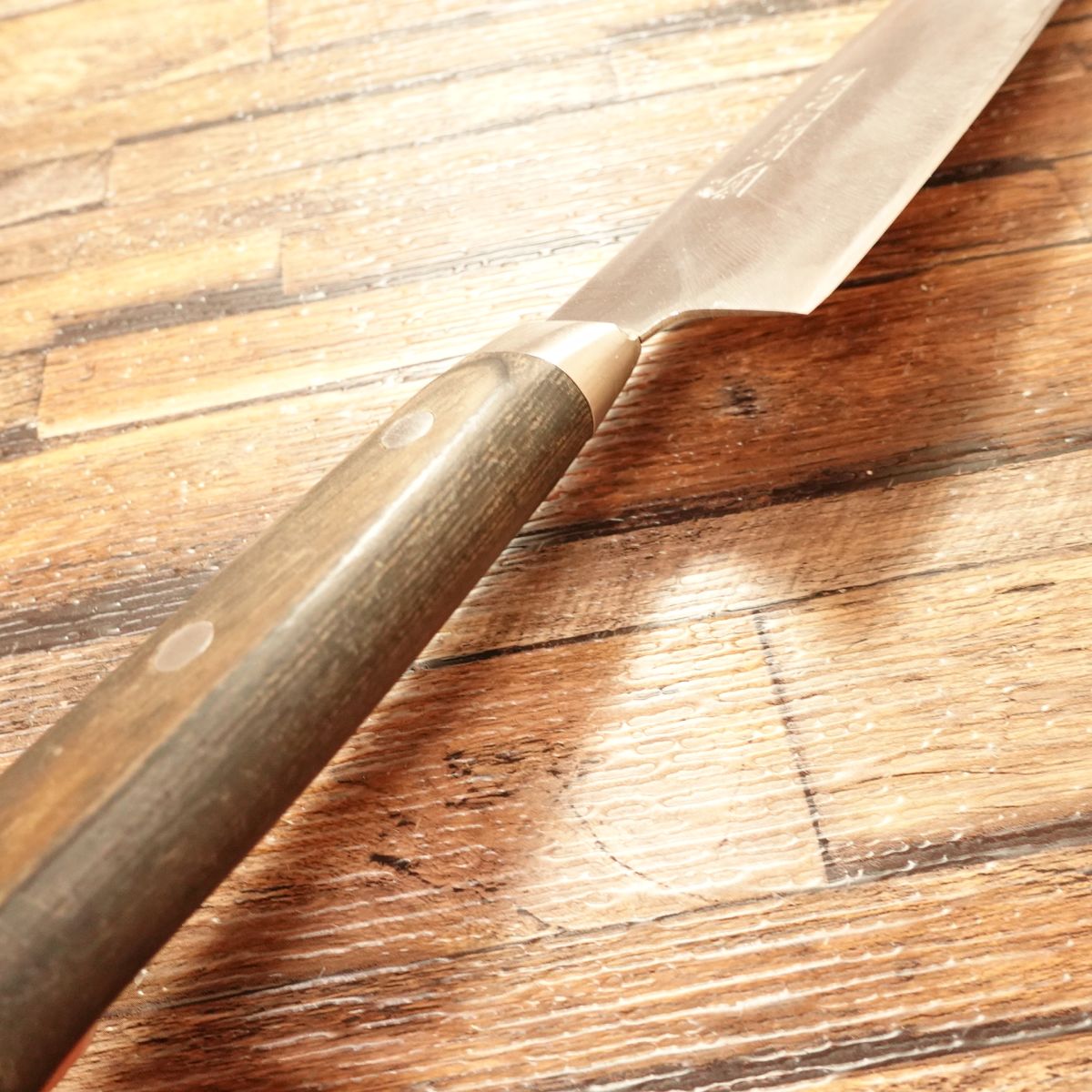 Hirotomo Gyuto Knife, Sharpened, Horse Logo, A Steel Warikomi, 180mm