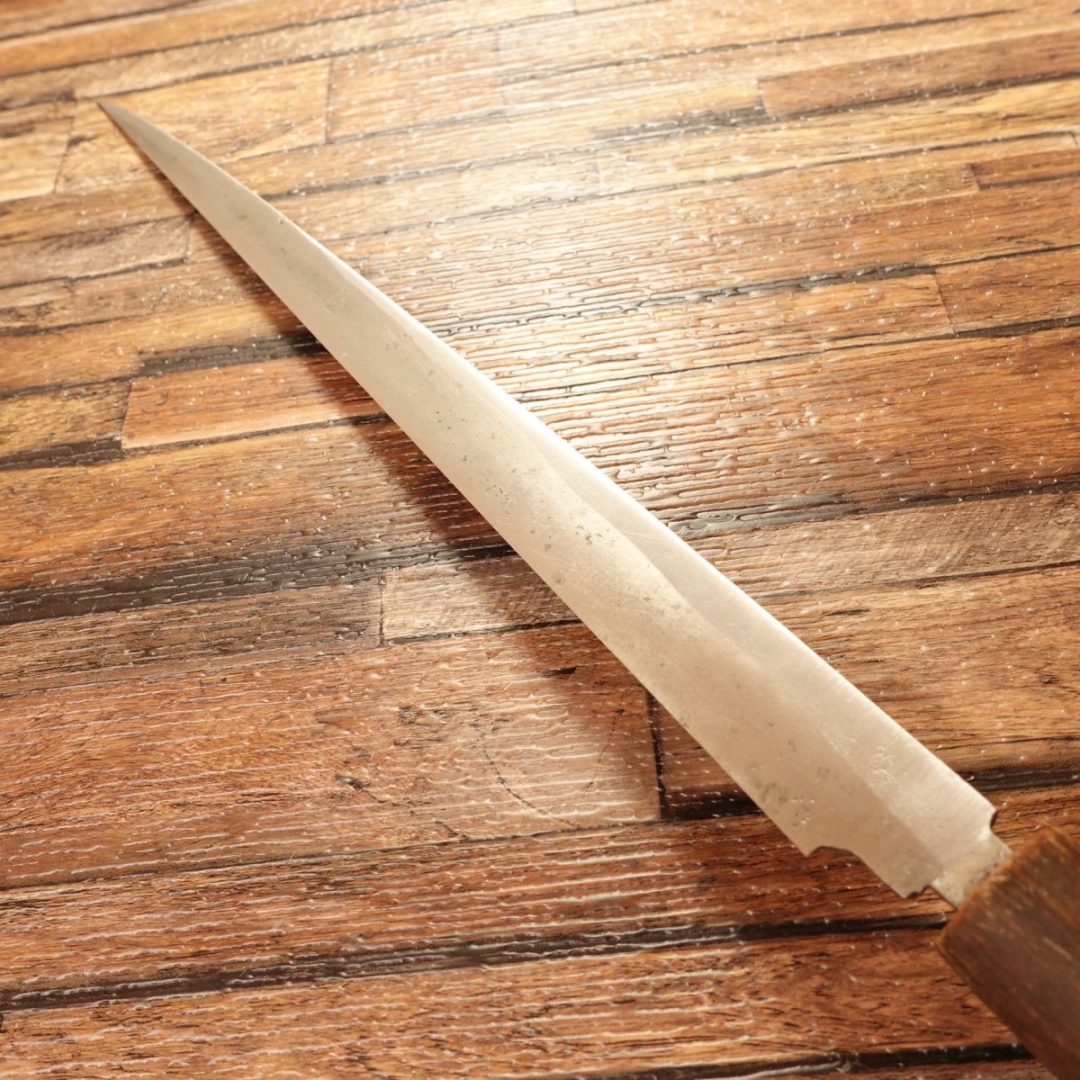 Kikumoto Yanagiba Knife, Water Buffalo Handle, Sashimi Knife, Honke Kikumoto Work, 285mm