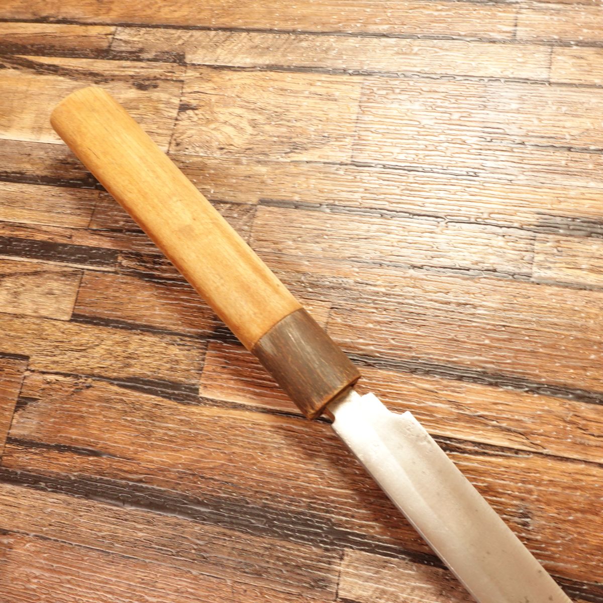 Kikumoto Yanagiba Knife, Water Buffalo Handle, Sashimi Knife, Honke Kikumoto Work, 285mm