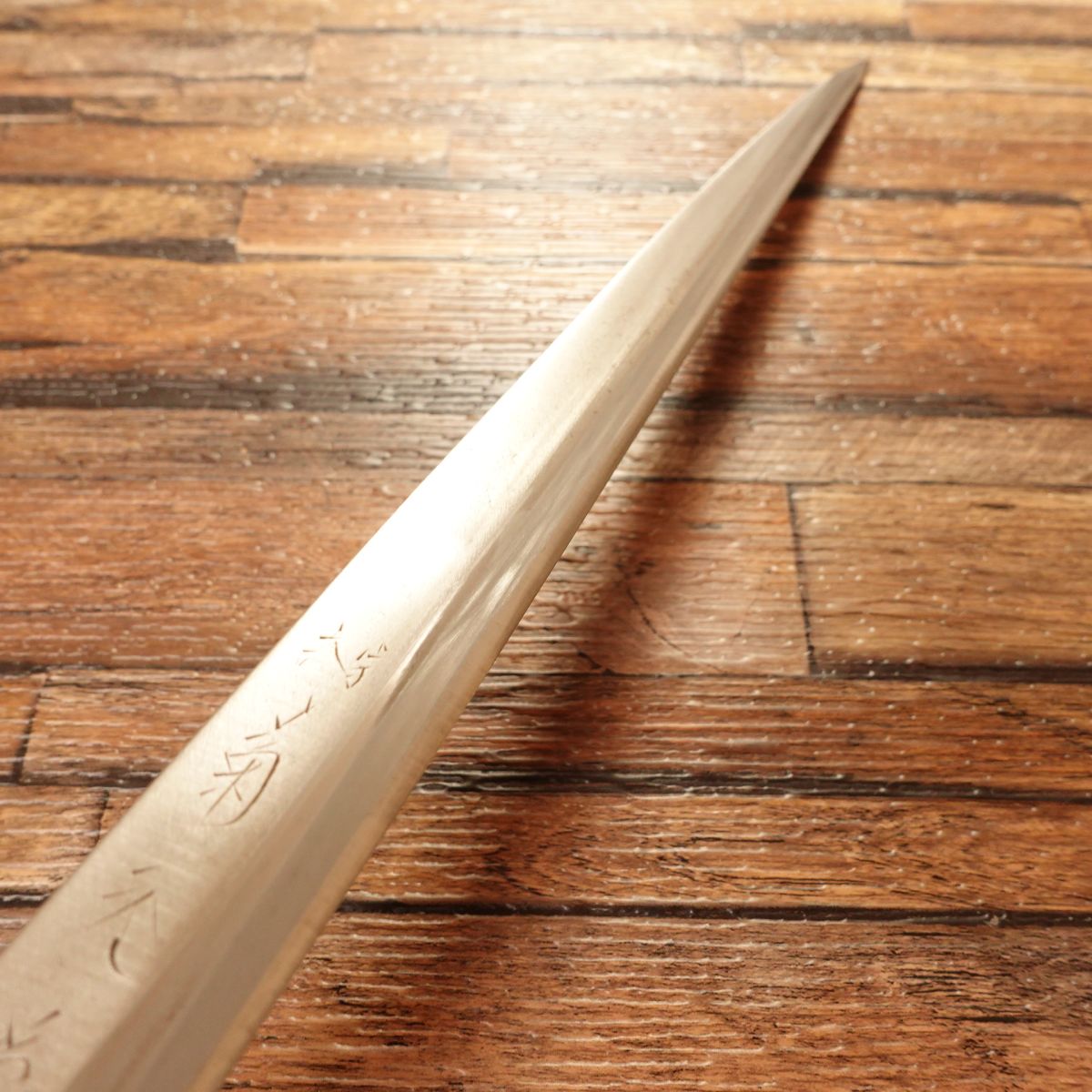 Kikumoto Yanagiba Knife, Water Buffalo Handle, Sashimi Knife, Honke Kikumoto Work, 285mm