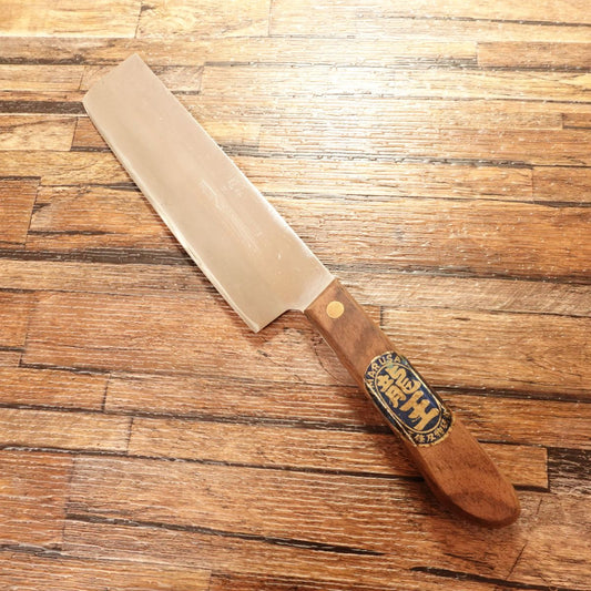 Ryuou Nakiri Knife, Sharpened, Warikomi, Steel Core, 160mm